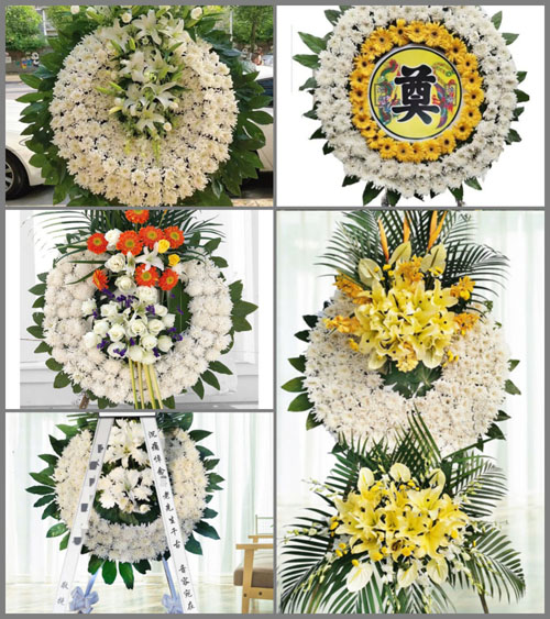 江苏苏州昆山市张浦镇南吉山村花圈速递